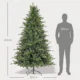Brad de Craciun 210 cm din plastic verde cu baza din metal si 2445 de crengi ignifuge - imagine 3