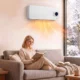 Termoventilator ceramic de perete 2000 W cu control prin aplicatie, 3 moduri, termostat, timer, telecomanda, alb - imagine 2