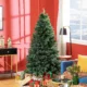 Brad de Craciun Artificial 180 cm cu 1061 de Crengi si Baza din Metal, Verde - imagine 10