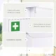 Dulap pentru Medicamente cu 3 Rafturi si Incuietoare cu 2 Chei, din Otel, 40x15x53,5 cm, Alb - imagine 6