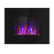 Semineu Electric Aarhus, de Perete, Putere Reglabila 900/1800 W, Telecomanda, Negru