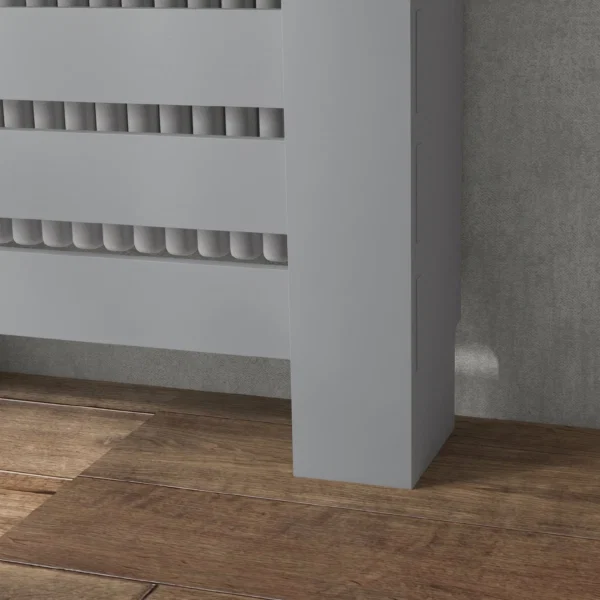 Acoperis pentru Calorifer din MDF cu Sertar, 78x19x95.5 cm, Gri - imagine 9