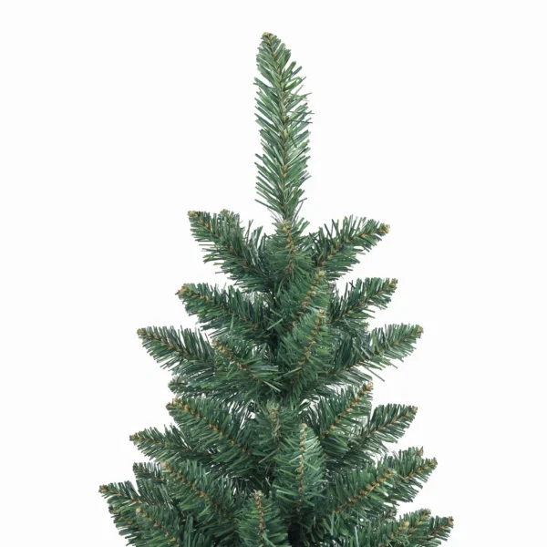 Brad de Craciun artificial 182,88 cm cu 479 ramuri, Design inalt si ingust cu baza pliabila, Verde - imagine 8
