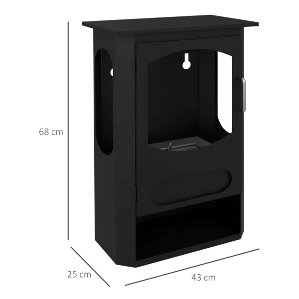Semineu pe Bioetanol Independent, Arzator de 1,2L, Durata 3 Ore, Suprafata Incalzita 20-25 m², Negru - imagine 3