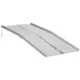 Rampe Mobile pentru Scaune cu Roti si Scutere, Pliabila, Antiderapanta, Aliaj, Capacitate 272kg, 183x72x5cm, Silver