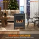 Semineu cu Bioetanol din Otel Inoxidabil cu Arzator de 1.2L pentru 3 Ore de Functionare, 36x26x54cm, Negru - imagine 6