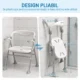 Scaun de dus pliabil cu cotiere si spatar, reglabil, 136 kg - imagine 4
