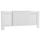Masca pentru Calorifer cu Grilaj Incrucisat si Lungime Reglabila, 136-200 x 21,5 x 91,7 cm, Alb