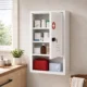 Dulap pentru Medicamente cu Incuietoare cu Combinatie, 40x15x60 cm, Alb - imagine 10
