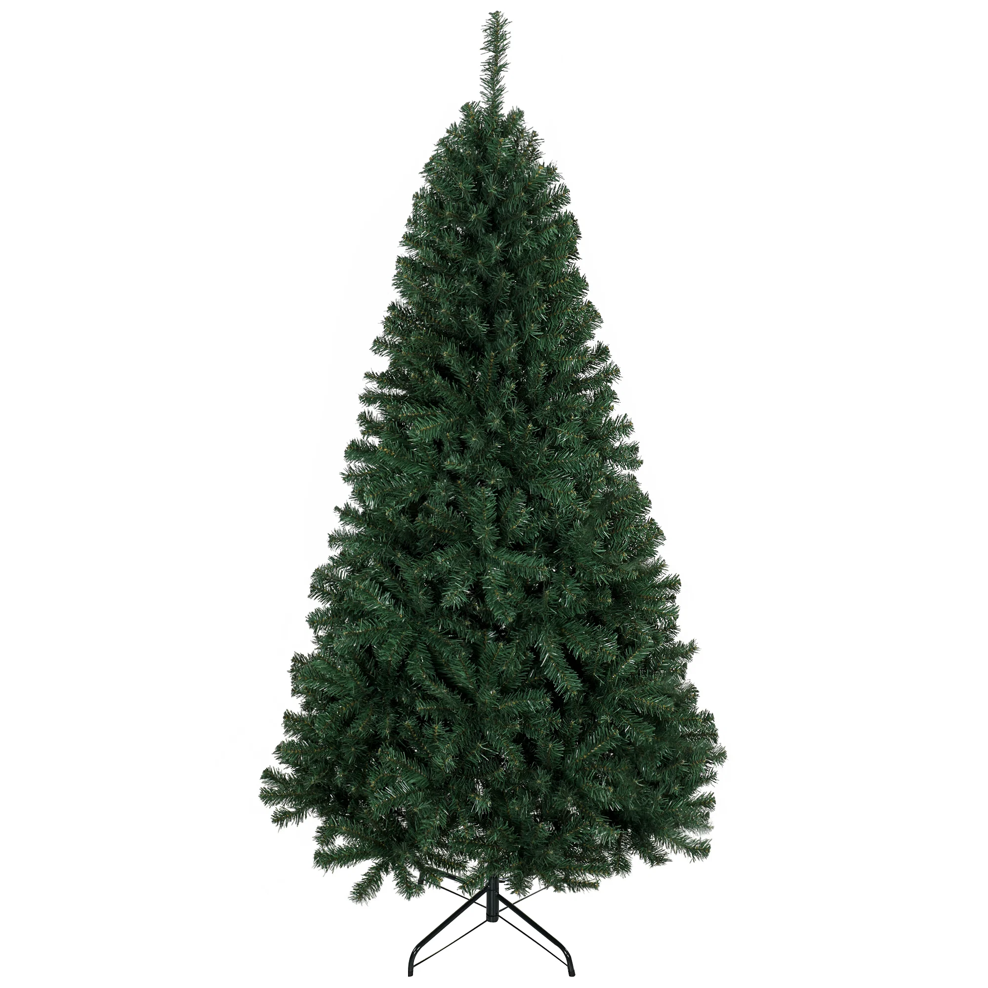 Brad de Crăciun Artificial 200 cm cu 1000 Ramuri și Bază Pliabilă, Verde Brad de Craciun Artificial 200 cm cu 1000 Ramuri si Baza Pliabila, Verde - imagine 1