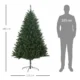 Brad de Craciun artificial 180cm, cu 800 de ramuri si baza din metal, verde - imagine 3