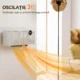 Aeroterma Electrica Ceramica de Perete 2000W cu 3 Moduri, Temperatura Reglabila, Timer si Telecomanda, Alb - imagine 6