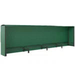 Suport pentru Lemne 1 m³, Reglabil, cu Husa Impermeabila din PE, Metal, 360 x 36 x 99 cm, Negru si Verde Inchis