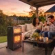 Soba pe Gaz si Electrica, Pliabila, 3 Trepte de Incalzire pentru Fiecare Mod, Neagra - imagine 8