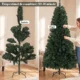 Brad de Craciun Artificial 200 cm cu 1000 Ramuri si Baza Pliabila, Verde - imagine 7