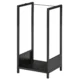 Raft pentru Busteni  pentru Exterior si Interior din Otel, Suport pentru Lemne  Modern cu Baza Inaltata, 39x35x76cm, Negru - imagine 10