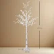 Copac Di Betulla Con 120 Lumini Led Inalt 150cm 3 Niveluri Luminosità Alb - imagine 3