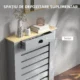 Acoperis pentru Calorifer din MDF cu Sertar, 78x19x95.5 cm, Gri - imagine 6