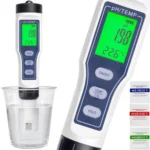Aparat tester electronic pentru masurat calitatea apei, cu functie termometru, ecran LCD
