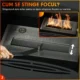Semineu cu Bioetanol din Otel Inoxidabil cu Arzator de 1.2L pentru 3 Ore de Functionare, 36x26x54cm, Negru - imagine 5