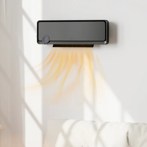 Incalzitor electric de perete cu 3 moduri, Negru - imagine 10