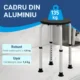 Scaun Dus – Reglabil, Antialunecare, Alb - imagine 4