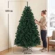 Brad Artificial de Craciun 180 cm cu 700 Ramuri Ignifuge, Baza din Otel,100x100x180 cm, Verde - imagine 3