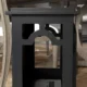 Semineu pe Bioetanol de Podea cu Rezervor de 1.2L si Acoperire 25㎡, 45x28x54cm, Negru - imagine 8