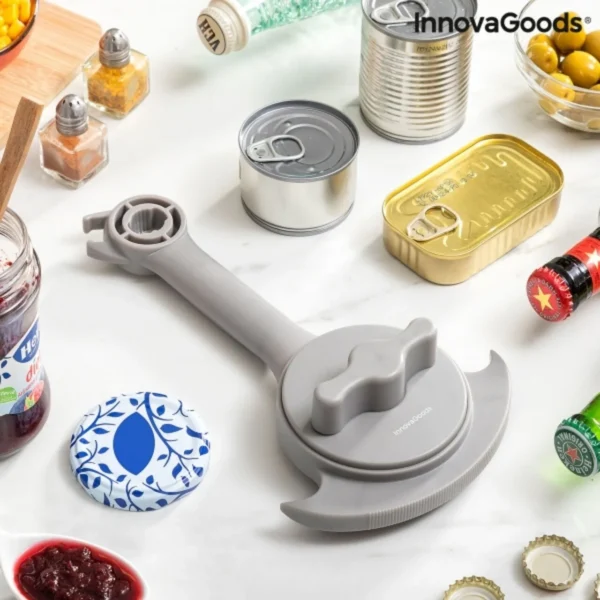 DESCHIZATOR REGLABIL MULTIFUNCTIONAL PENTRU BORCANE, CONSERVE SI STICLE TAPOF INNOVAGOODS