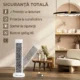 Radiator Ceramic 2000W cu 3 Temperaturi Reglabile, Timer 15 Ore, Telecomanda, Alb - imagine 7