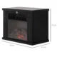 Semineu Electric Tivoli, De Podea sau Incastrabil, 34 × 25 cm, 2 Trepte de Incalzire, Negru - imagine 3