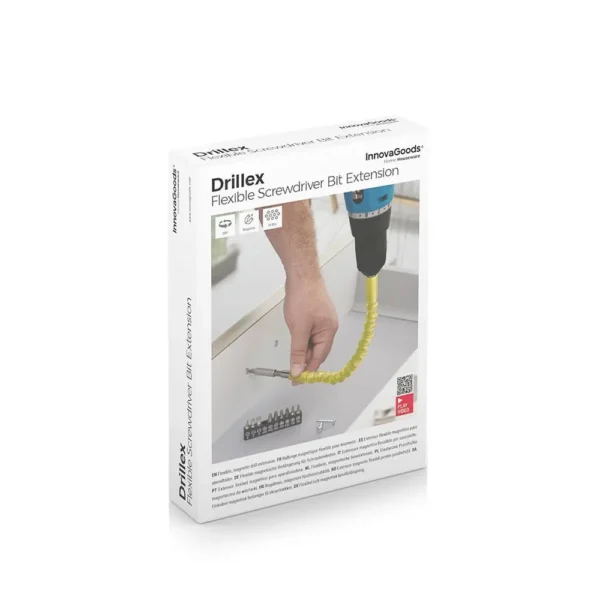 EXTENSOR MAGNETIC FLEXIBIL PENTRU SURUBELNITA CU ACCESORII DRILLEX INNOVAGOODS