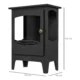 Semineu cu Bioetanol din Otel Inoxidabil cu Arzator de 1.2L pentru 3 Ore de Functionare, 36x26x54cm, Negru - imagine 3