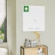 Dulap pentru medicamente cu 6 rafturi, cu incuietoare si 2 chei, din otel, 55x18x60 cm, alb - imagine 10