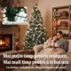 Brad de Craciun Nins 180 cm, 250 LED-uri Bicolore, Telecomanda, 11 Moduri, 840 Ramuri, Conuri, Bobite Rosii - imagine 7