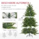 Brad de Craciun 210 cm din plastic verde cu baza din metal si 2445 de crengi ignifuge - imagine 6