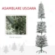 Brad de Craciun cu Zapada Artificiala, 329 Ramuri si Lumini LED Albe, din Plastic si Metal, Ø52x180 cm, Verde - imagine 7