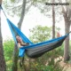 Hamac dublu pentru Camping Swing & Rest InnovaGoods, 270x140 cm, tesatura de parasuta
