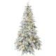Brad de Craciun Inzapezit 210 cm cu 450 de Lumini LED Alb Cald, Timer, Telecomanda, 8 Modalitati, 1080 de Ramuri Ignifuge