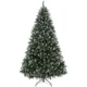 Brad de Craciun Nins 180 cm cu 802 Ramuri, 59 Conuri de Pin, Efect Realist, Baza Metalica Pliabila