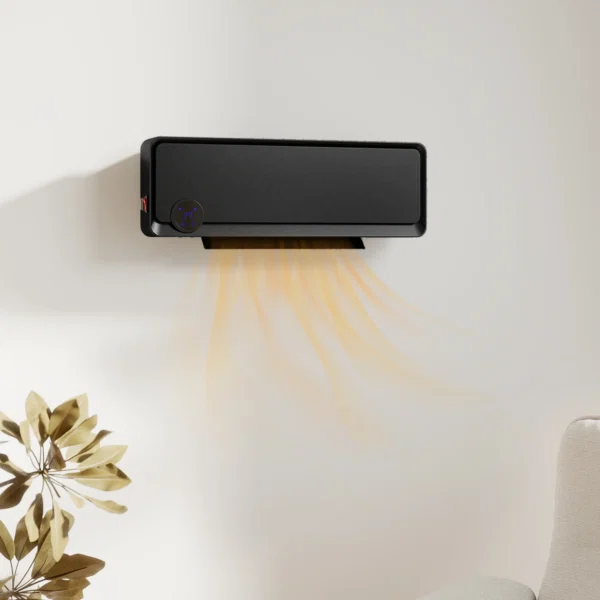 Incalzitor electric de perete cu 3 moduri, Negru - imagine 2