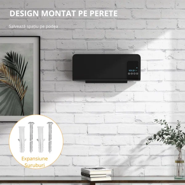 Aeroterma Perete Oscilanta – Timer 12h & 2 Moduri incalzire - imagine 6