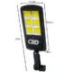 Lampa solara cu 120 de LED-uri Izoxis 19443