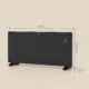 Incalzitor cu Convectie 2000W, Temperatura Reglabila cu Telecomanda, Timer 24h si Saptamanal, Negru - imagine 3
