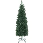 Brad de Craciun artificial 182,88 cm cu 479 ramuri, Design inalt si ingust cu baza pliabila, Verde
