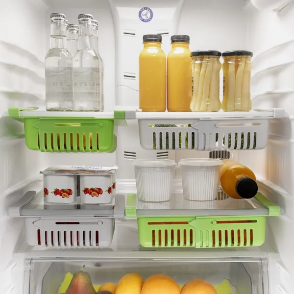 ORGANIZATOR DE FRIGIDER REGLABIL FRIWER INNOVAGOODS (PACHET DE 2)
