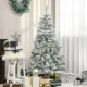 Brad de Craciun cu 358 Ramuri Ignifuge, Efect Realist, Baza din Otel, 85x85x150 cm, Verde - imagine 10