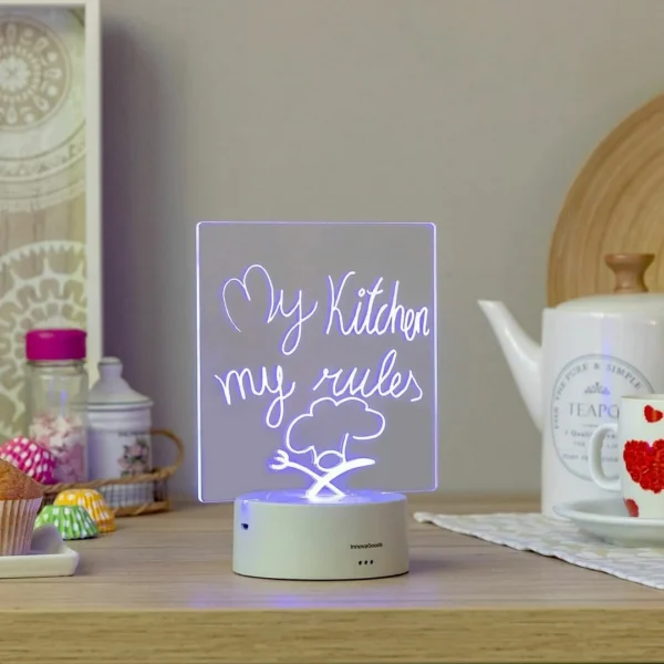 PANOU DE MESAJE SI NOTITE CU LED LEMO INNOVAGOODS