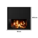 Panou Radiant cu Aspect Semineu si Proiectie Flacara LCD - Design Modern, 1700W