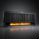 Panou Radiant cu Aspect Semineu si Proiectie Flacara LED - Design Modern, 2100W